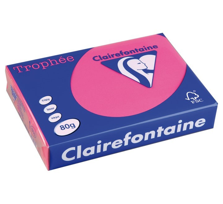 paq. 500h pap. trophee clf intenso a4 80g fucsia