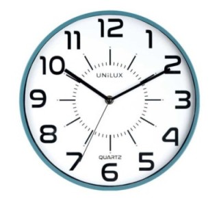 reloj pared unilux pop azul 400094560