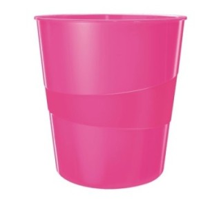 papelera leitz wow fucsia metalizado 15l 52781023