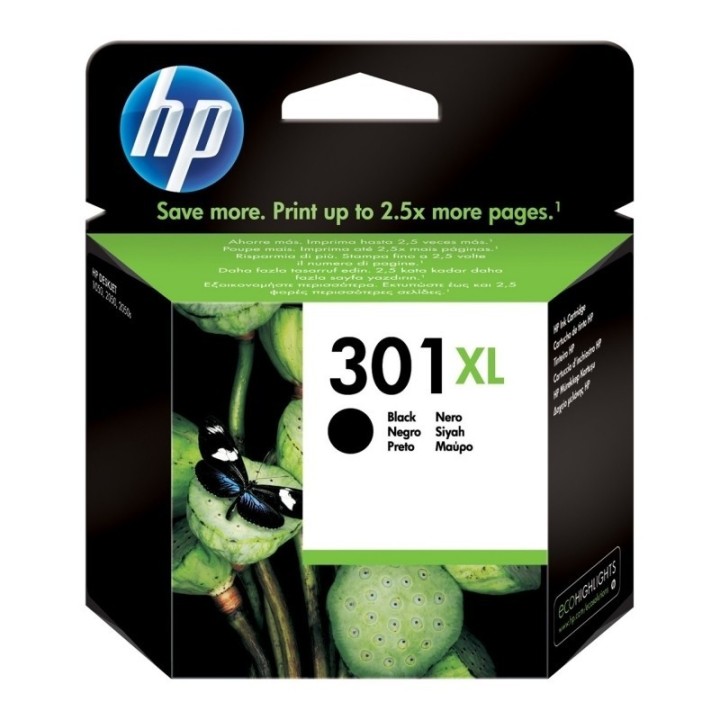 hp cartucho 301xl negro