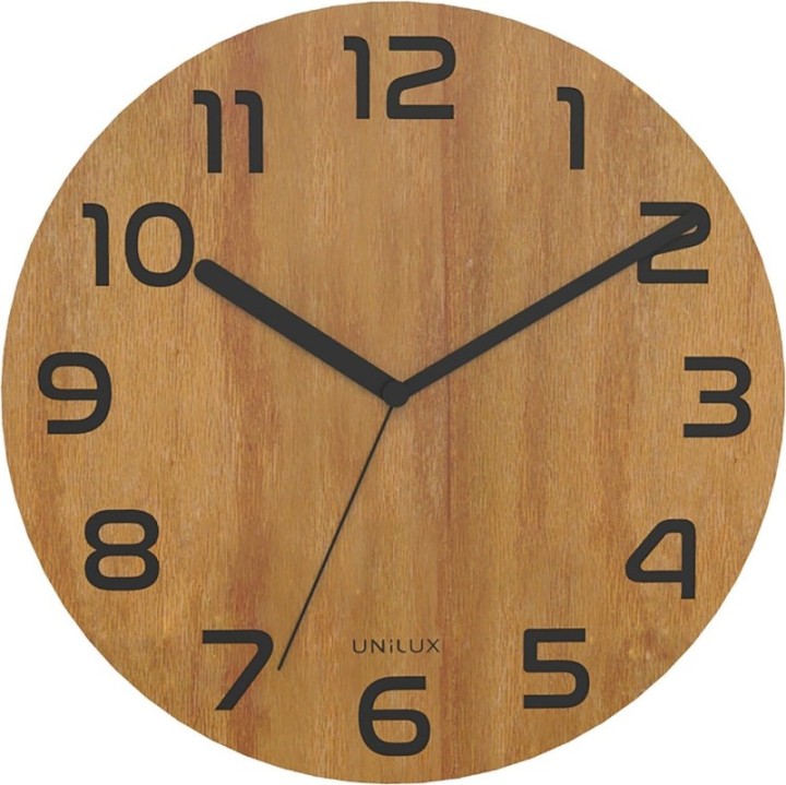 reloj pared unilux palma bamboo 400140806