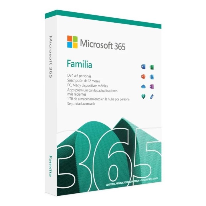 microsoft 365 familia suscrip. anual   6u