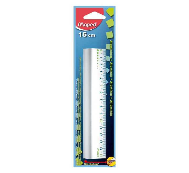 liqu.  blister regla maped 15cm aluminio