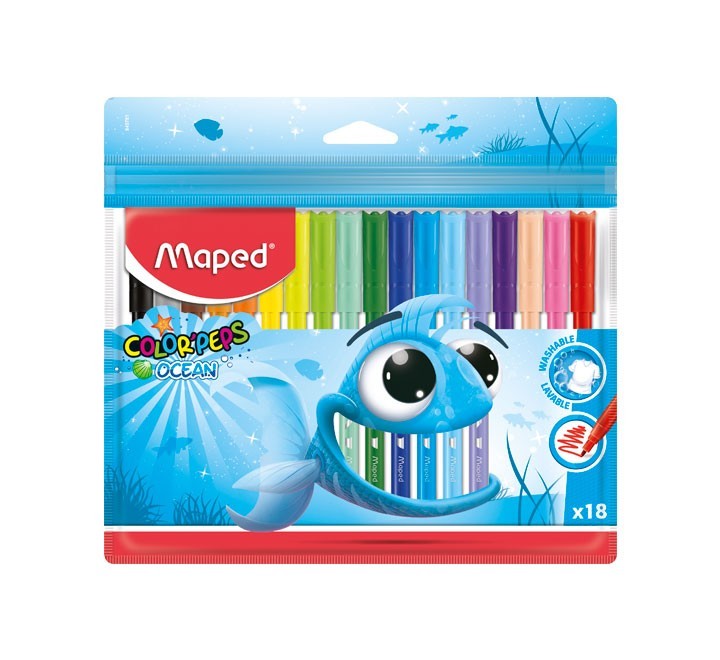 liqu.  c. 18 rotuladores maped ocean stdo