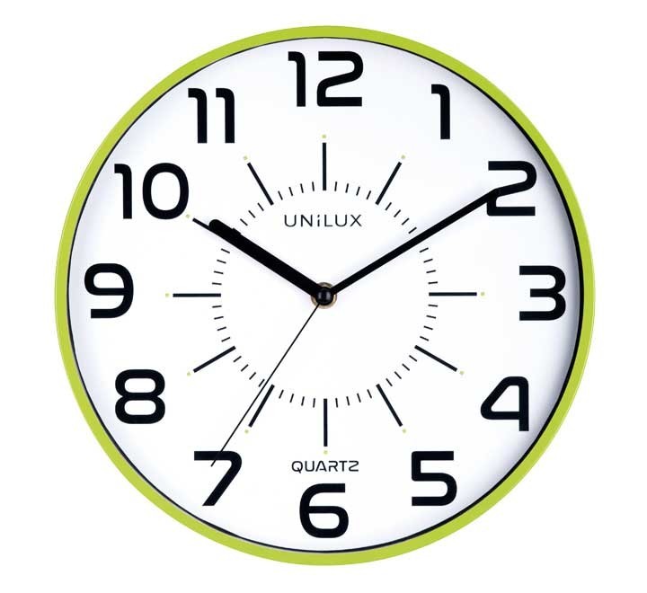 reloj pared unilux pop verde anis 400094284