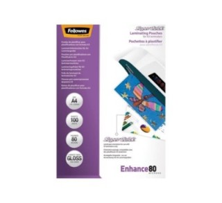 pq. 100 fund. plastific. fellowes 80m a4 alta vel