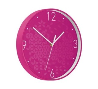 reloj pared leitz wow 29cm fucsia