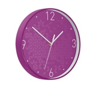 reloj pared leitz wow 29cm violeta