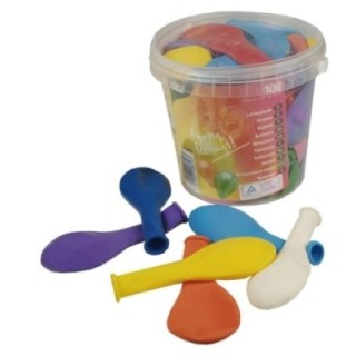 bote 100 globos papstar 22cm surtidos