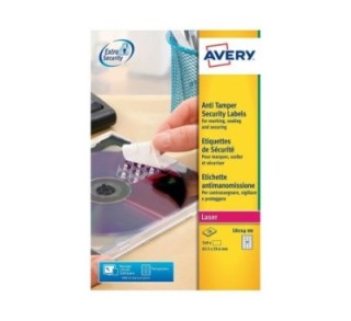 c.20h etiq. avery 63.5x29.6mm anti fraude l6114 20