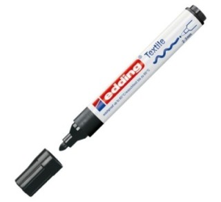 marcad. tela edding 4500 2 3mm negro 4500 01