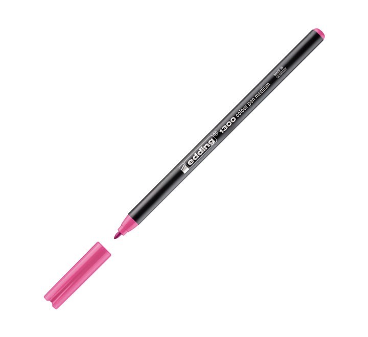 rotulador edding 1300 09 pta. redonda 2mm rosa