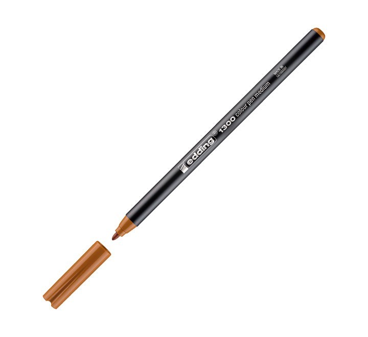 rotulador edding 1300 13 pta. redonda 2mm ocre