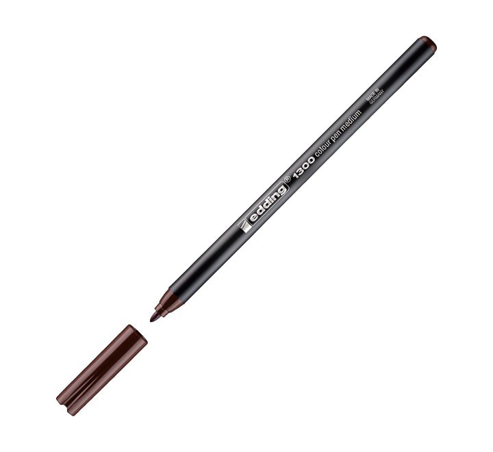 rotulador edding 1300 18 pta.redond 2mm marron osc