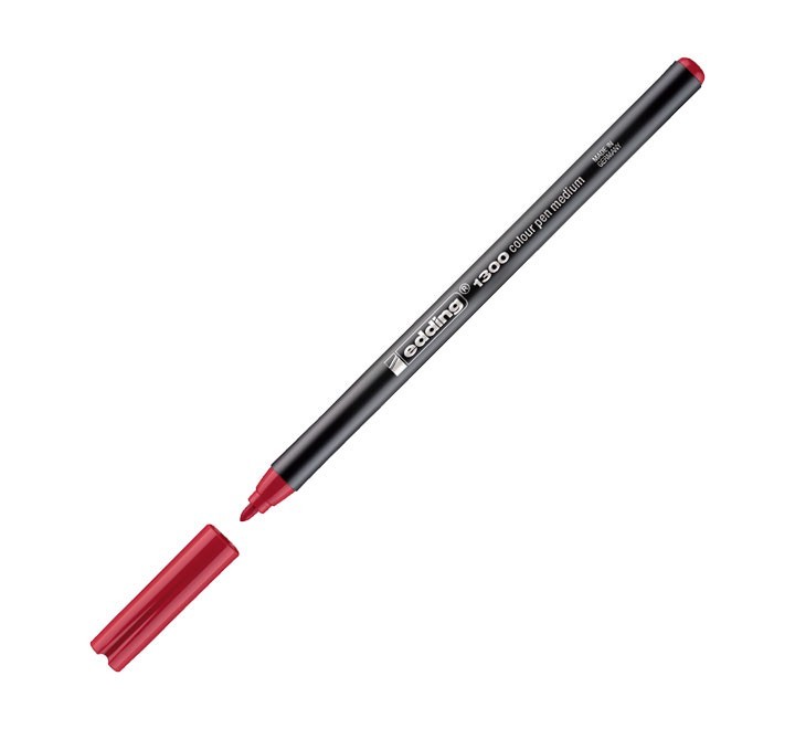 rotulador edding 1300 19 pta.redonda 2mm carmin