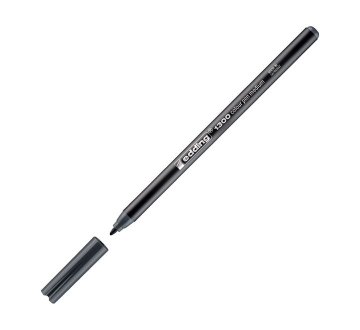 rotulador edding 1300 21 pta.redonda 2mm gris osc.