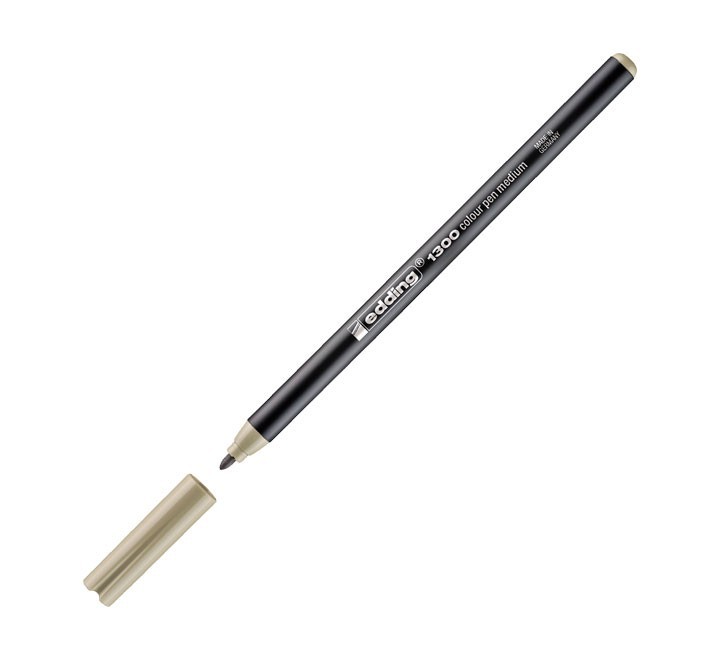 rotulador edding 1300 38 pta.redond 2mm gris beige