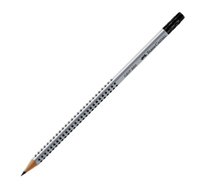 lapiz faber castell grip triang. 2001 c/goma hb