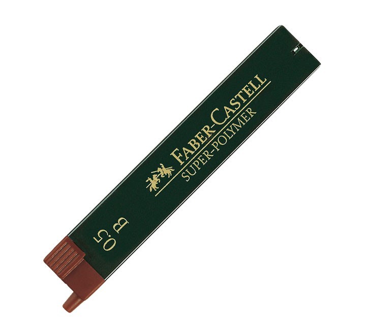 est. 12 minas faber castell superpolymer 0.5mm b
