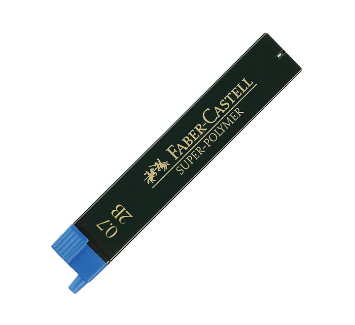 est. 12 minas faber castell superpolymer 0.7mm 2b