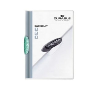 dossier durable swingclip 30h a4 transl. verde