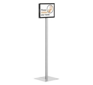 soporte suelo durable a4 info stand basic gr/antr