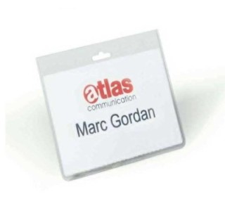 caja 20 funda portanombres durable 60x90mm