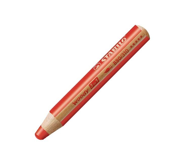 liqu.  lapiz stabilo woody 3 en 1 rojo