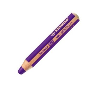 liqu.  lapiz stabilo woody 3 en 1 lila