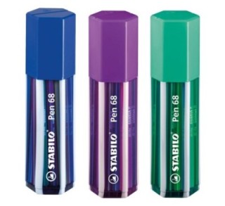 liqu.  est. 20 rotu stabilo pen 68 big pen box