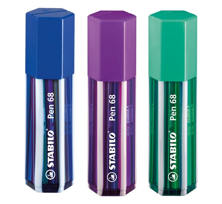 liqu.  est. 20 rotu stabilo pen 68 big pen box
