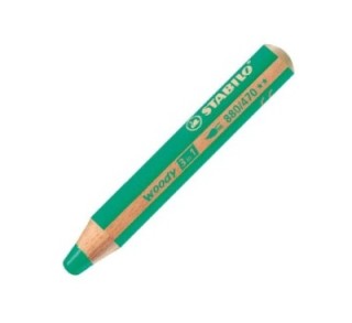 liqu.  lapiz stabilo woody 3 en 1 turquesa