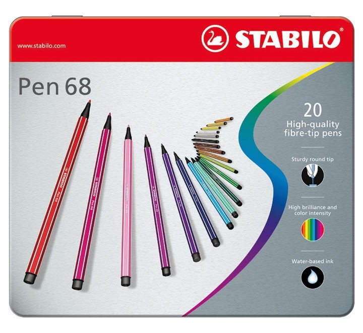 liqu.  c. metal 20 rotu stabilo pen 68 stdo