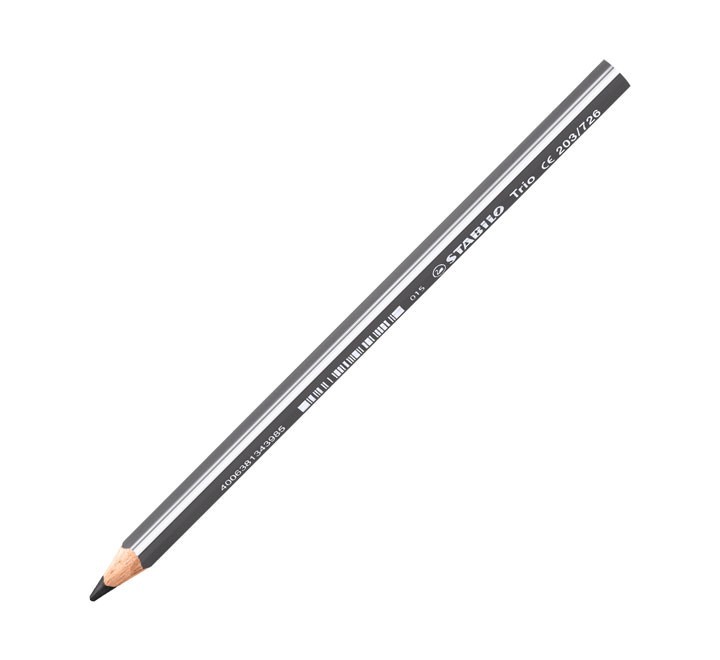 liqu.  c.12 lapices stabilo trio thick gris