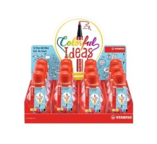 desc.  exp. 12 bombi stabilo rot. pen 68 mini