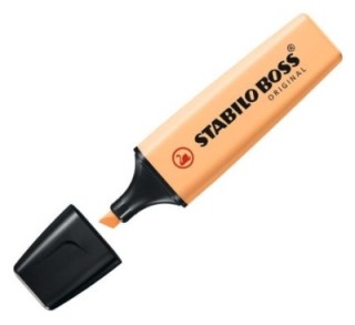marcador stabilo boss pastel naranja 70/125
