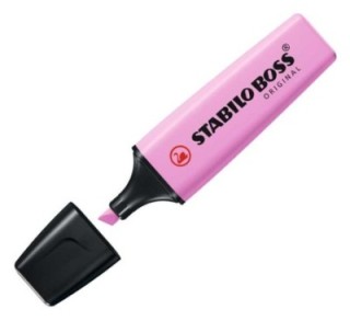 marcador stabilo boss pastel fuscia 70/158