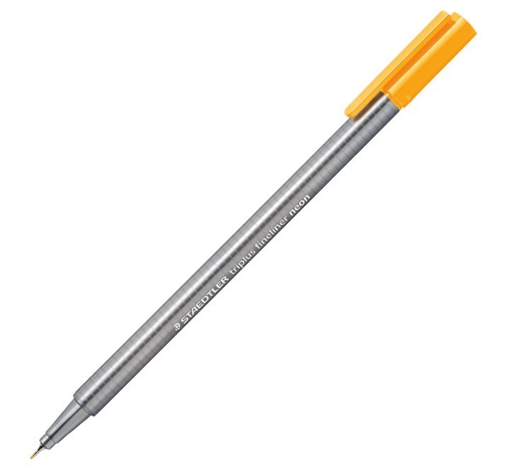 rot. staedtler triplus fineliner 334 401 nar.neon