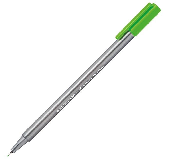 rot. staedtler triplus fineliner 334 501 ve.neon