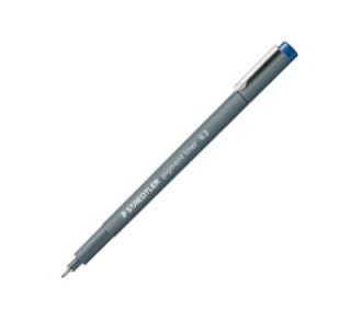 rot. staedtler pigment liner 308 0.3mm azul