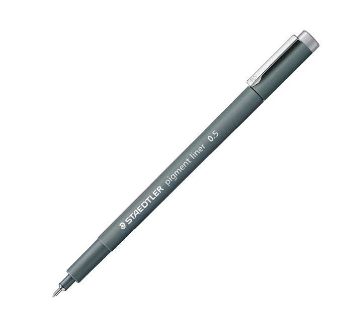 rot. staedtler pigment liner 308 0.5mm gris