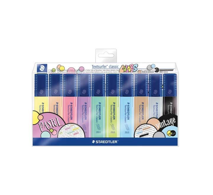 est. 10 fluor. textsurfer staedtler 364 pastel