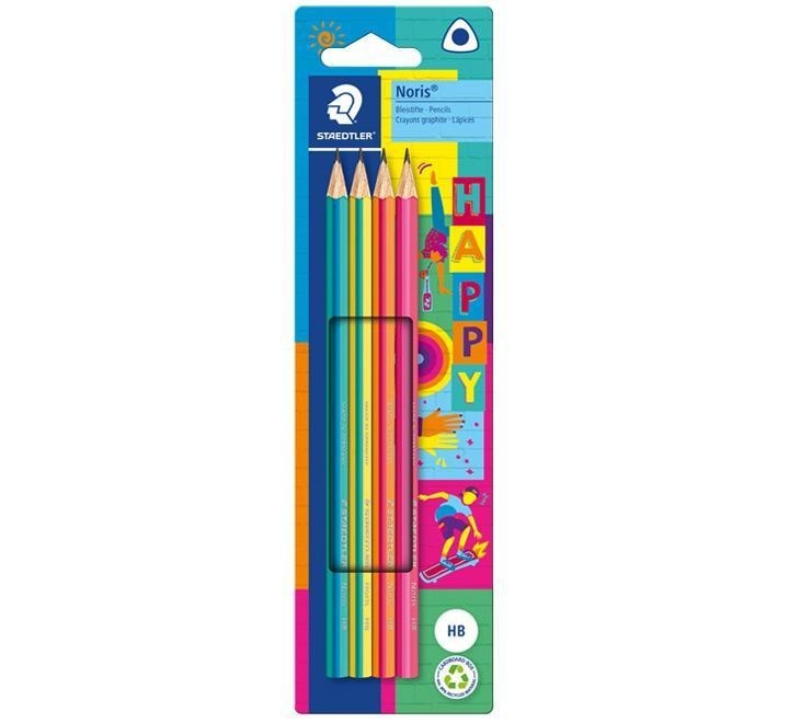bl. 4 lapices grafito staedtler 118 happy