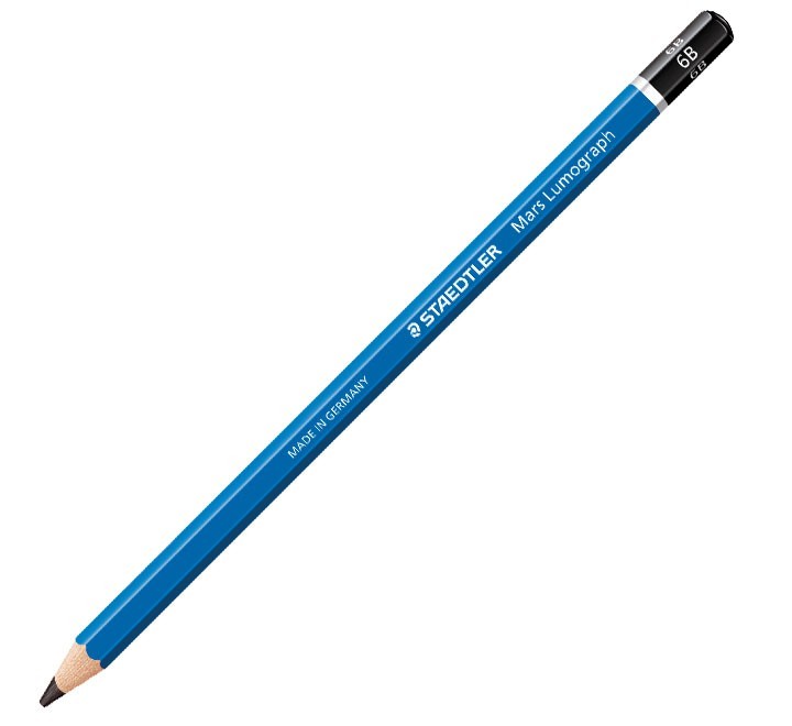 lapiz grafito staedtler mars lumograph 100 6b