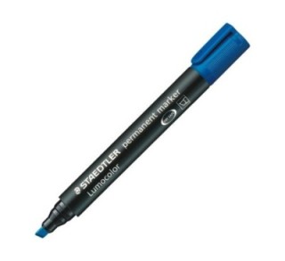marcad. staedtler lumocolor  p/bisel. azul 350 3