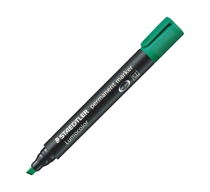marcad. staedtler lumocolor p/bisel. verde 350 5