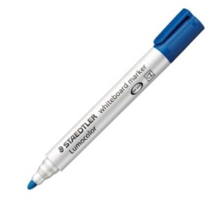 rotulad. piz. blanca staedtler lumocolor azul