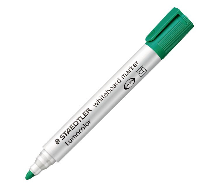 rotulad. piz. blanca staedtler lumocolor verde