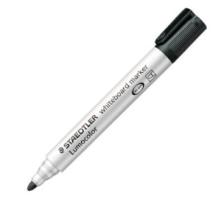 rotulad. piz. blanca staedtler lumocolor negro