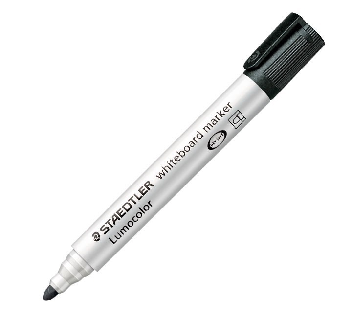 rotulad. piz. blanca staedtler lumocolor negro